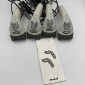 Ls1902c-1e898 Symbol Lot Of 4 Barcode Scanners With Cables And Manual Untested