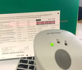 M2007-i500 Symbol Tech Desktop Barcode Laser Scanner Cyclone M1h34v81f Usb Cable #2