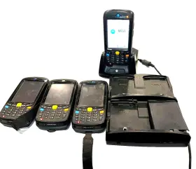 Mc5590-puodkrqa7wr Symbol -mc5590-puo 4 X Scanner Motorola Pda Handheld Mc55 -4 Charger Bat