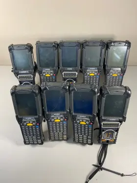 Mc9090-gj0hbega2wr Symbol Lot Of 9- Wireless Handheld Barcode Scanner Parts