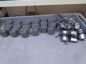 Stb2000-c1007r Symbol Lot Of 6 Barcode Scanner Charging Cradles With Ac Adapters
