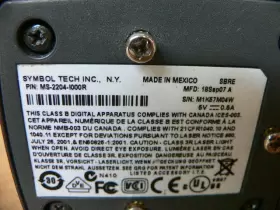 Ms-2204-i000r Symbol Tech Miniscan Fixed Barcode Scanner #3