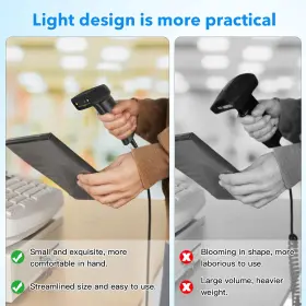 Symcode 611434343634 Barcode Scannerusb Laser Scanner Handheld Wired Bar Code Read #3