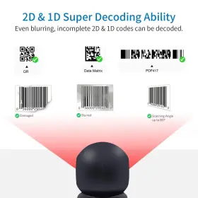 Symcode 719986640864 2d Qr Hands-free Barcode Scanner Omnidirectional Automatic Sensing Scanning U #2