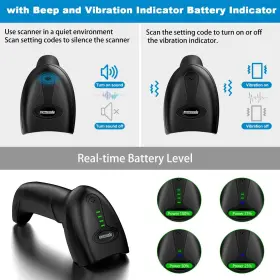 Symcode 719986640949 Bluetooth Barcode Scanner With Stand 2.4g Wireless And Usb 2d Qr Handheld Barco #2