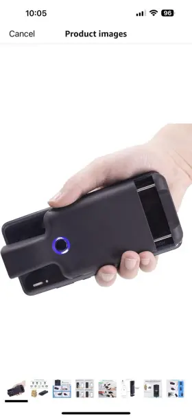 Symcode 719986641366 Bluetooth 2d Barcode Scanner 1d Qr Wireless Portable Back Clip Barcod