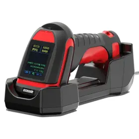 Symcode 765569538523 2d Industrial Barcode Scanner With Charging Stand And Screen 433mhz