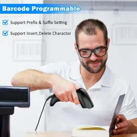 Symcode 798220489537 Usb 2d Barcode Scanner Handheld Wired Automatic Qr Code #2