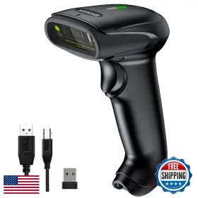 B0d73l99ls Symcode Wireless Barcode Scanner 2.4ghz And Usb 2.0 Wired 1d Laser Handheld