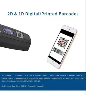 Gx6-2d-us-2 Symcode Mini 2d Portable Handheld Bluetooth Barcode Scanner Wireless 2.4g And Usb Wired #2