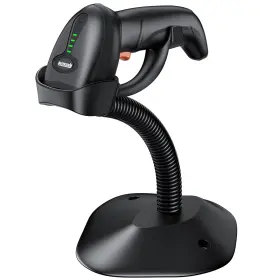 Mj-4590a Symcode Barcode Scanner Wireless With Auto-sensing Stand Handheld 1d Laser Cordless B