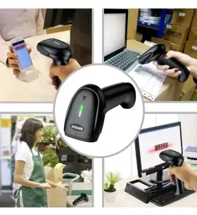 Mj-6709 Symcode Nib Wireless Bluetooth Barcode Scanner 2.4g - Black #3