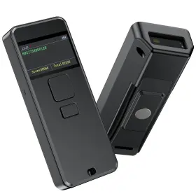 Mj-x1ccd Symcode Bluetooth Ccd Barcode Scanner Wireless With Display Screen 2000mah Battery Po