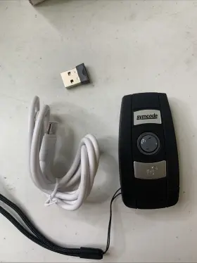 Mj-x6db Symcode Bluetooth Wireless Barcode Scanner With Dongle 2d Black Mini Portable