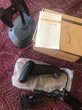 X208 Taohorse Usb Barcode Scanner In Box With Stand