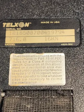 Ptc-716 Telxon Data Scanner #3