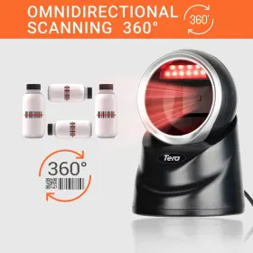 Tera 262380671553 Omnidirectional Barcode Scanner 2d Qr Desktop Handsfree Adjustable Scan Head #2