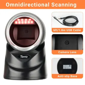 Tera 262380671553 Omnidirectional Barcode Scanner 2d Qr Desktop Handsfree Adjustable Scan Head #3