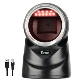 Tera 262380671553 Omnidirectional Barcode Scanner 2d Qr Desktop Handsfree Adjustable Scan Head