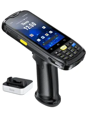 Tera 262380673274 Android Barcode Scanner Mobile Computer With Charging Cradle Pistol Grip 1d