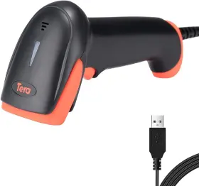 Tera 262380673830 Barcode Scanner 1d Laser Usb Wired Plug And Play Handheld Fast Precise Sc