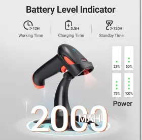 Tera 262380673847 Barcode Scanner Wireless 2d Qr Pro Version All New Battery Level Indicator #2