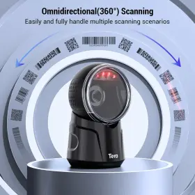 Tera 262380677722 Barcode Scanner Desktop Omnidirectional 1d 2d Qr Hands Free Usb Wired Bar Co #2