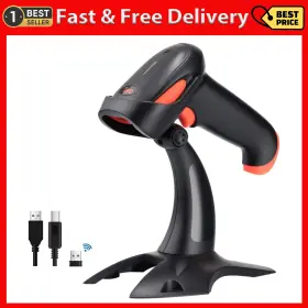 Tera 705353415463 Wireless 2d Qr Barcode Scanner With Stand 3 In 1 Compatible Blueto