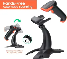 Tera 705353589799 Wireless 2d Qr Barcode Scanner With Stand 3 In 1 Compatible Bluetooth #3