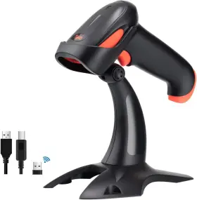 Tera 705353589799 Wireless 2d Qr Barcode Scanner With Stand 3 In 1 Compatible Bluetooth