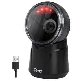 Tera B0cz12rgrw Barcode Scanner Desktop Omnidirectional 1d 2d Qr Hands Usb Wired Bar Code