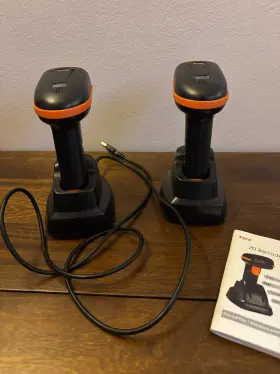 Ev0012-1 Tera 2d Barcode Scanner Lot Of 2 With Charging Base And Manual - Tested