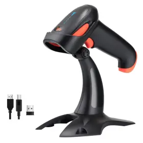 Ft0126-3-jp Tera Barcode Scanner Wireless 1d 2d Qr With Stand Battery Level Indicator 3 In 1
