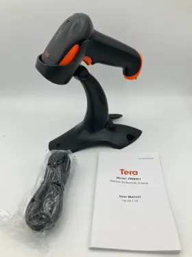 Hw001-z Tera Wireless 1d 2d Qr Barcode Scanner Portable Back Clip 3 In 1 2.4ghz