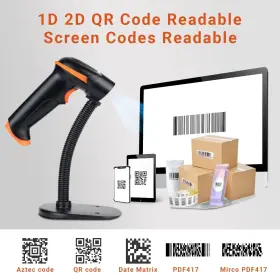 Us-evhk0004-1 Tera 1d 2d Qr Barcode Scanner Wireless And Wired With Battery Level Indicator #3