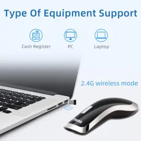 Reader1d Tharo 714119303395 1d Barcode Scanner Wireless Mini Handheld Laser Bar-code Sca #2