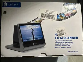 24-48mp Tonivent Ton172 7 Inch Lcd Digital Film Slide Scanner Uk Plug New In Box