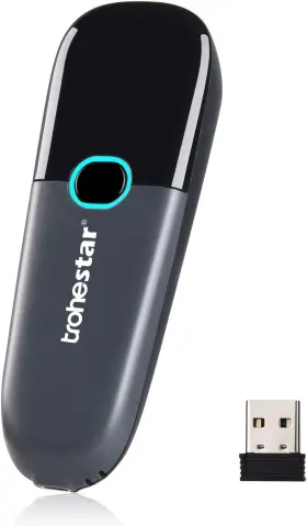 Trohestar 744759527455 Wireless Barcode Scanner Support Bluetooth 2.4ghz Usb Connection 1d Read