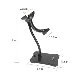 Unideeply 767775418361 Goose Neck Hands Free Adjustable Barcode Scanner Stand For Bar Code Readers Gun #3