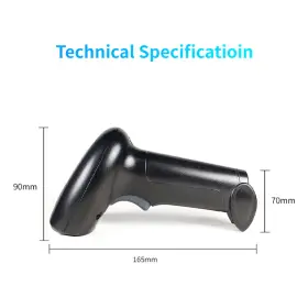 E301-e027 Vipjq Hs-22 Intelligent 1d 2d Laser Scanner Bar Code Reader Handheld Gun V1 #2