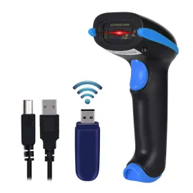 Wonenice 957546805320 Barcode Scanner Wireless 2in1 2.4ghz Usb 2.0 Wired Handheld Bar Code