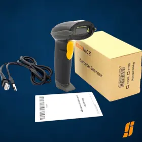 Mj4209b1 Wonenice Usb Laser Barcode Scanner Wired Handheld Bar Code Reader Black New Nib