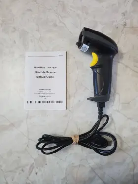 Wn3300 Wonenice Usb Handheld Wired Barcode Scanner/reader Tested Working