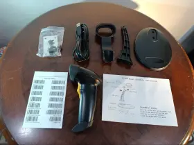 X000fmf4xh Wonenice Ubs Automatic Barcode Scanner Black Adjustable Stand