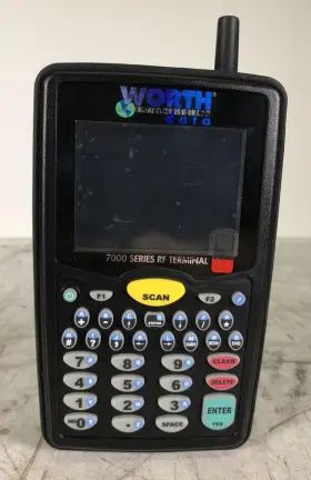 Lt7011h Worth Data Mobile Rf Terminal Bar Code Scanner Power Adapter And Usb Cable