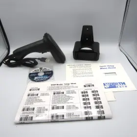 Lz410-usb Worth Data Tricoder Barcode Scanner With Extras