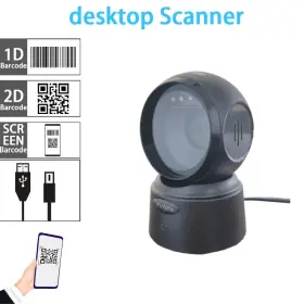 D800 Yunew Desktop 1d 2d Qr Barcode Scanner Wireless Bluetooth Hands Free Usb Wired