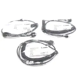 25-159548-02 Zebra Lot Of 3 Usb To Rj45 Coiled Cable 12 Inch For Vc70 Vehicle Comput