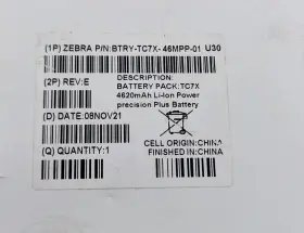 Bt-000318-01 Zebra New Original Tc72 Battery Genuine Oem Tc7x Usa #2