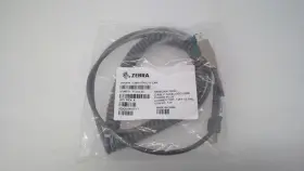 Cba-u74-c12-zar Zebra New Powered Usb Cable 12v 12ft 3.7m Coiled Shielded Pos